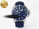 Panerai PAM1289 V TTF 1:1 Best Edition Blue Dial on Blue Nylon Strap P900 - Görsel 3