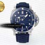 Panerai PAM1289 V TTF Mavi Kadran Kumaş Kayış P900 Eta Saat - Görsel 3 - 1:1 Süper Klon Saat