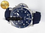 Panerai PAM1289 V TTF 1:1 Best Edition Blue Dial on Blue Nylon Strap P900 - Görsel 9