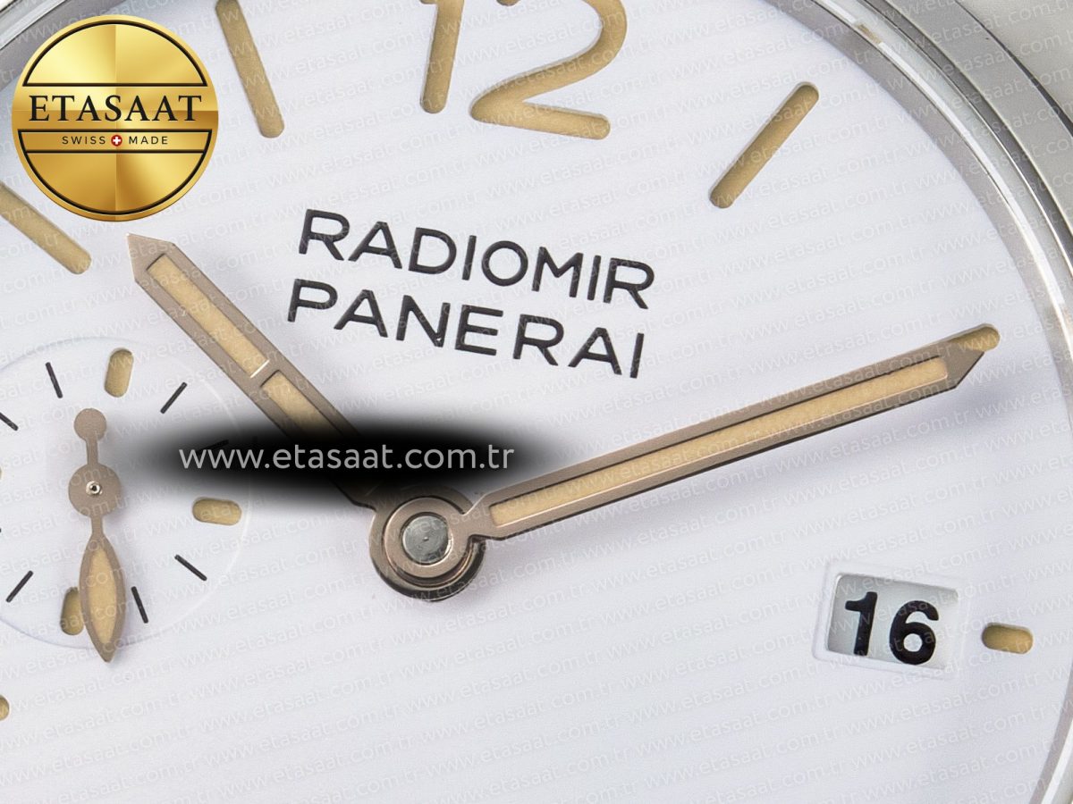 Panerai PAM1292 Radiomir 40mm TTF 1:1 Best Edition White Dial on Brown Leather Strap P900 - Görsel 11