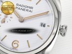 Panerai PAM1292 Radiomir 40mm TTF 1:1 Best Edition White Dial on Brown Leather Strap P900 - Görsel 12