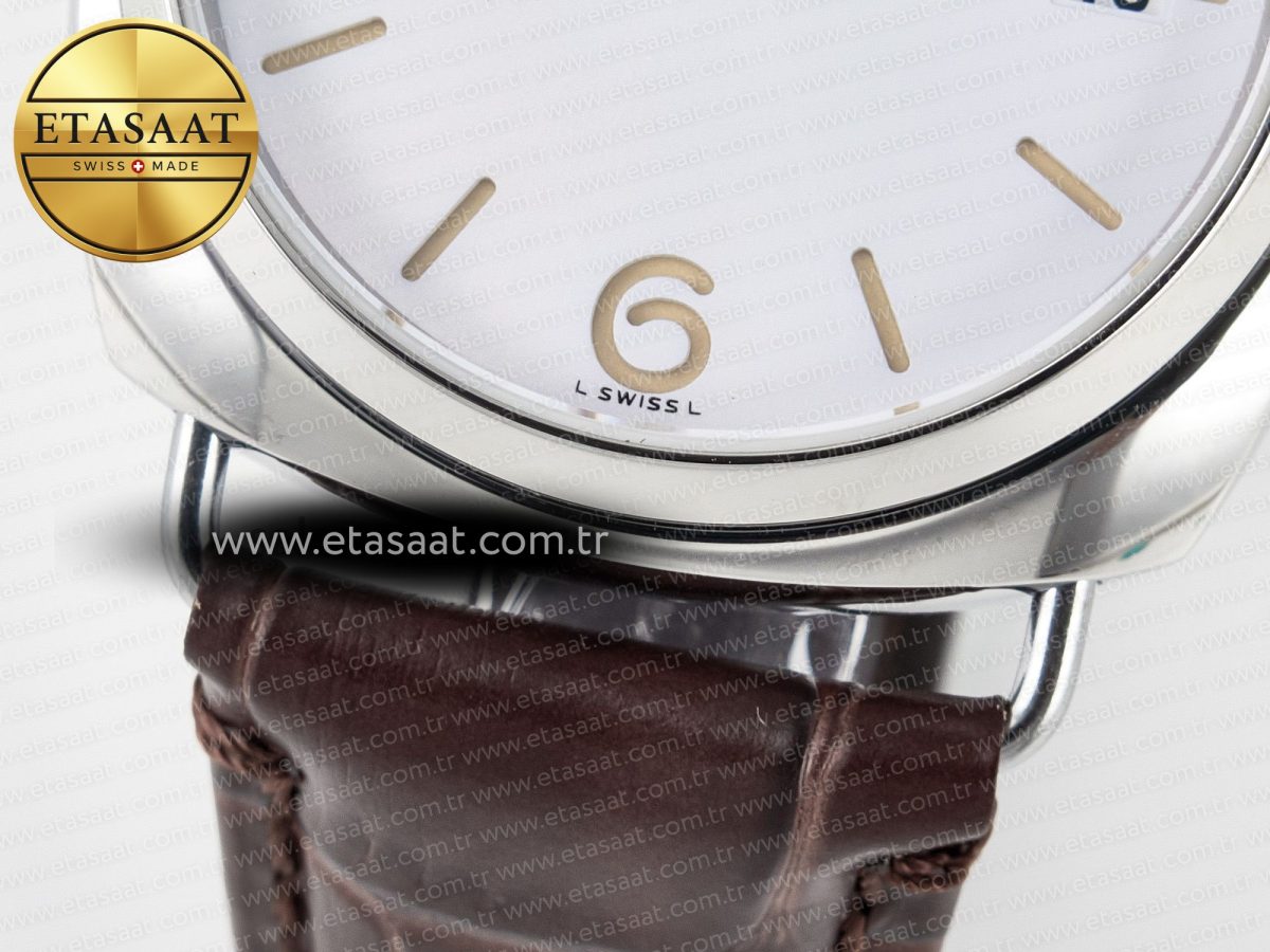 Panerai PAM1292 Radiomir 40mm TTF 1:1 Best Edition White Dial on Brown Leather Strap P900 - Görsel 13