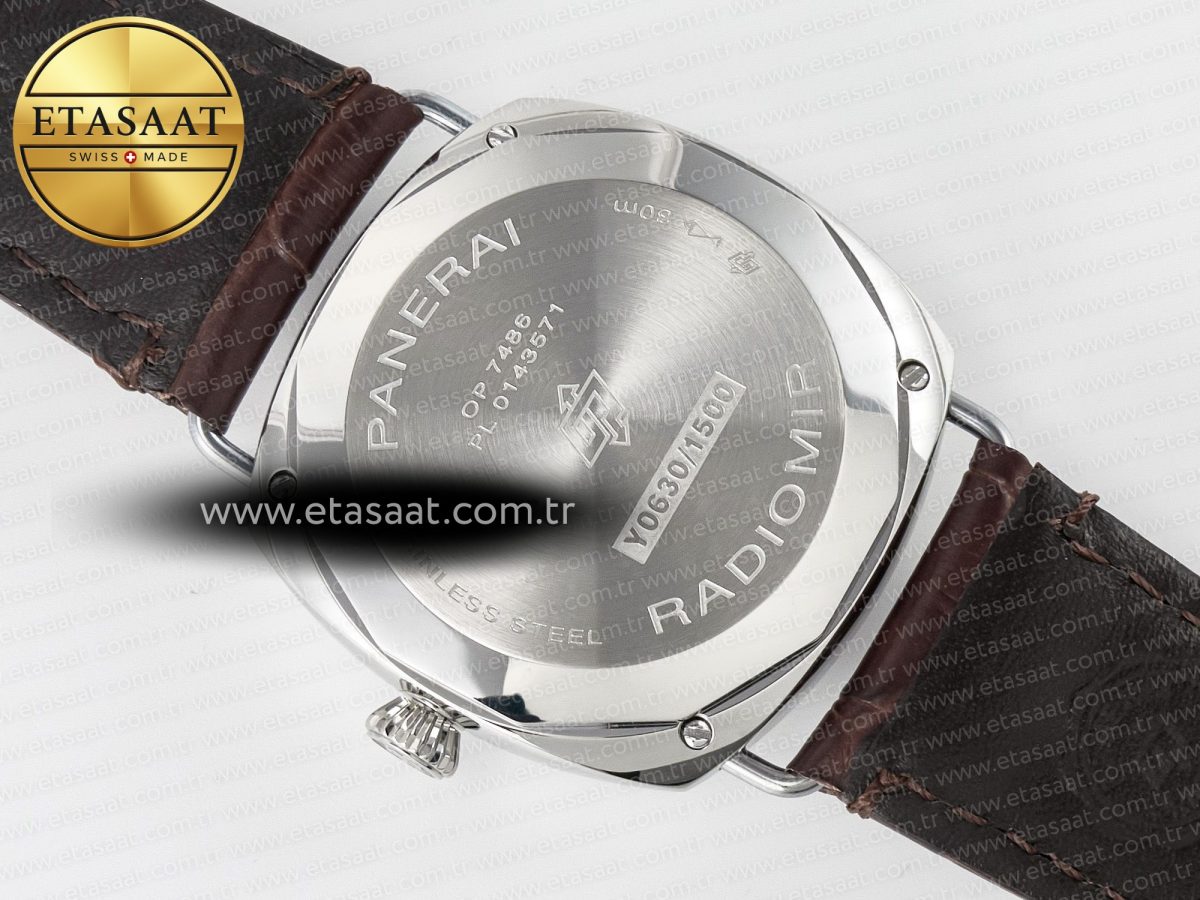 Panerai PAM1292 Radiomir 40mm TTF 1:1 Best Edition White Dial on Brown Leather Strap P900 - Görsel 17
