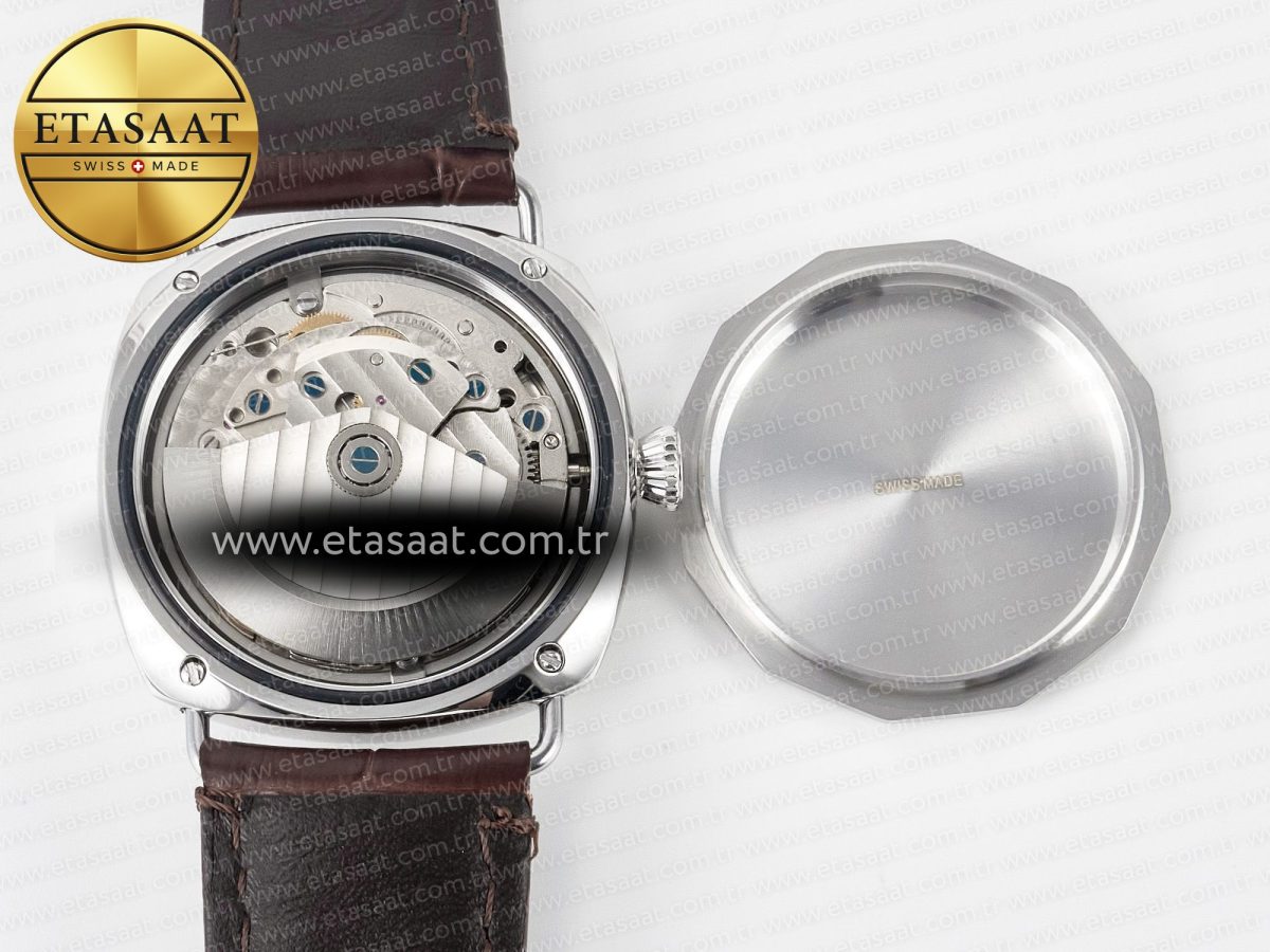 Panerai PAM1292 Radiomir 40mm TTF 1:1 Best Edition White Dial on Brown Leather Strap P900 - Görsel 18