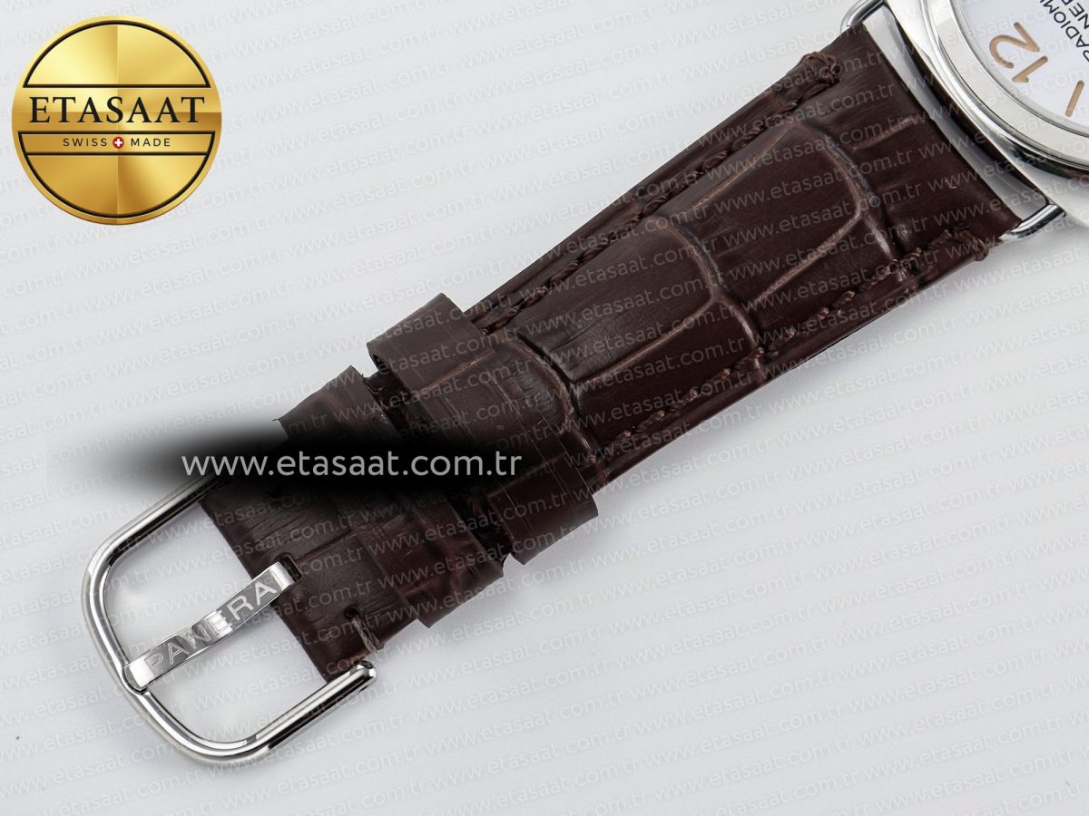Panerai PAM1292 Radiomir 40mm TTF 1:1 Best Edition White Dial on Brown Leather Strap P900 - Görsel 27