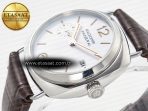 Panerai PAM1292 Radiomir 40mm TTF 1:1 Best Edition White Dial on Brown Leather Strap P900 - Görsel 6