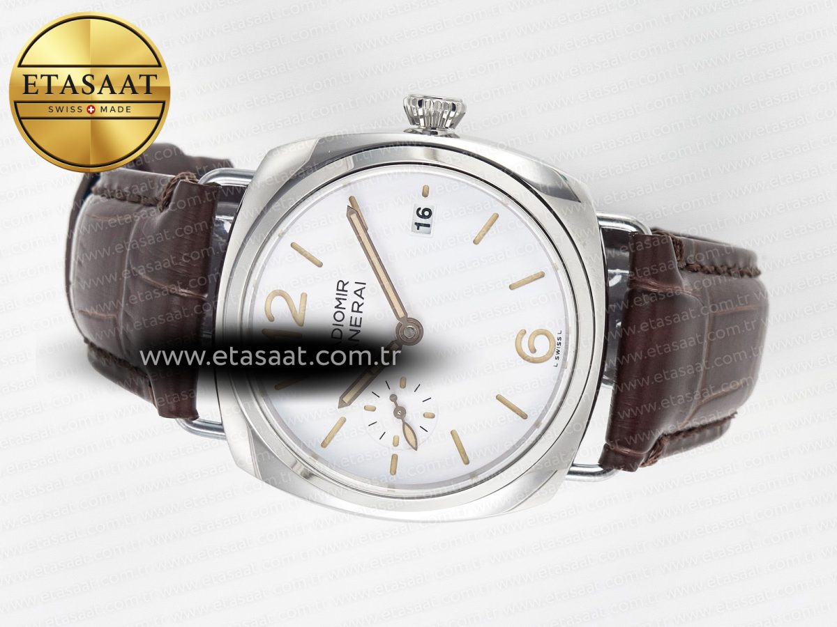 Panerai PAM1292 Radiomir 40mm TTF 1:1 Best Edition White Dial on Brown Leather Strap P900 - Görsel 9