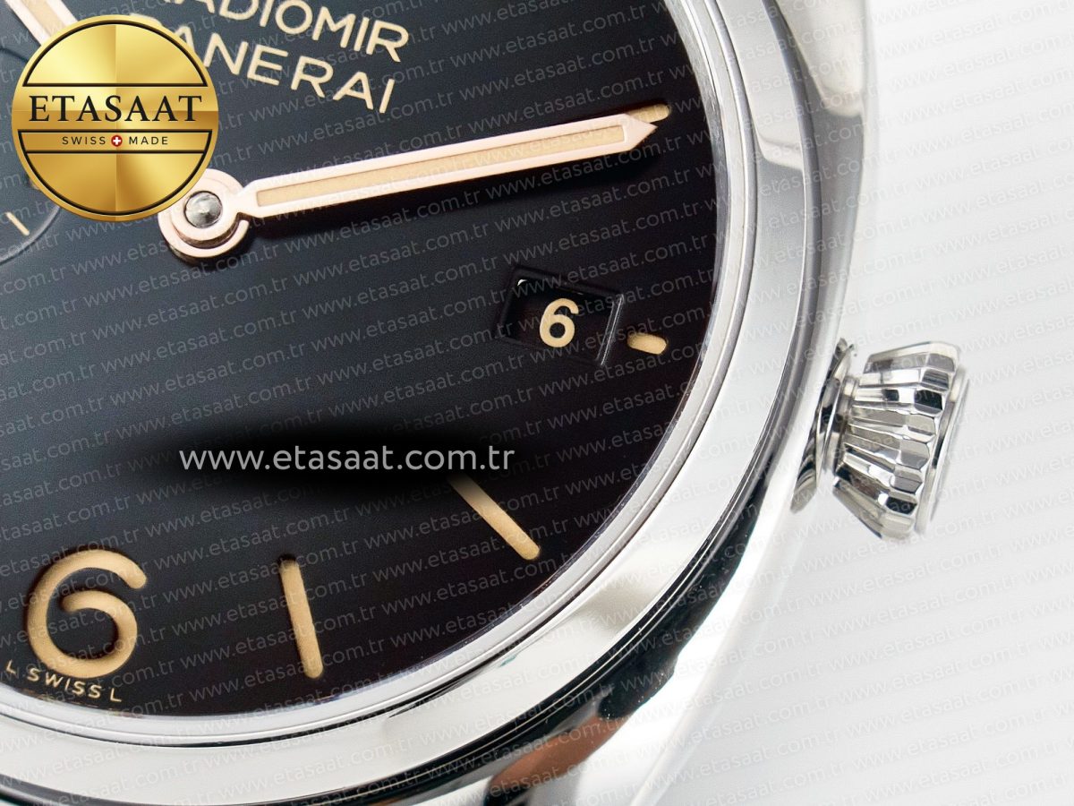 Panerai PAM1294 Radiomir 40mm TTF 1:1 Best Edition Black Dial on Black Leather Strap P900 - Görsel 12