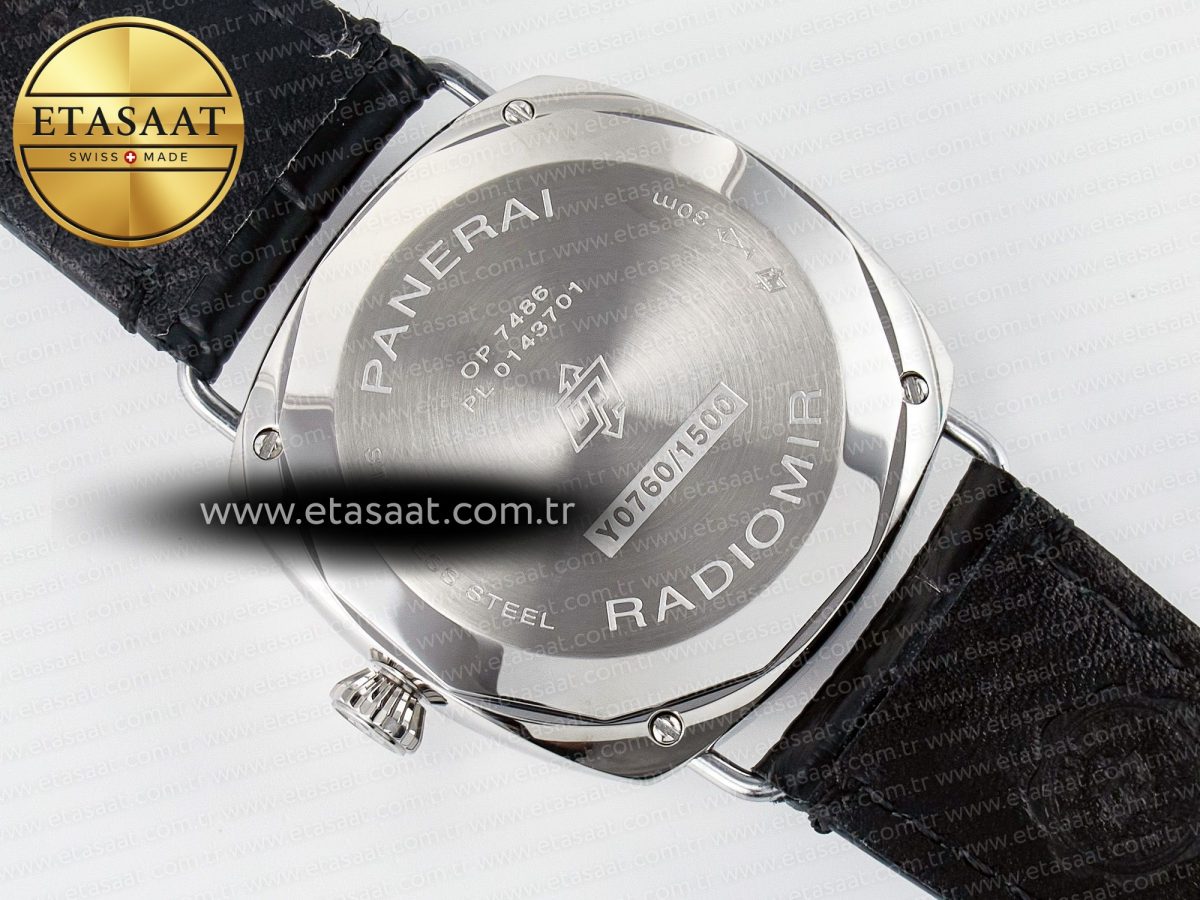 Panerai PAM1294 Radiomir 40mm TTF 1:1 Best Edition Black Dial on Black Leather Strap P900 - Görsel 17