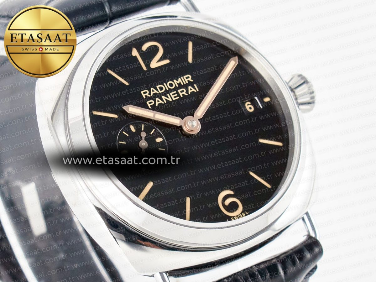 Panerai PAM1294 Radiomir 40mm TTF 1:1 Best Edition Black Dial on Black Leather Strap P900 - Görsel 5