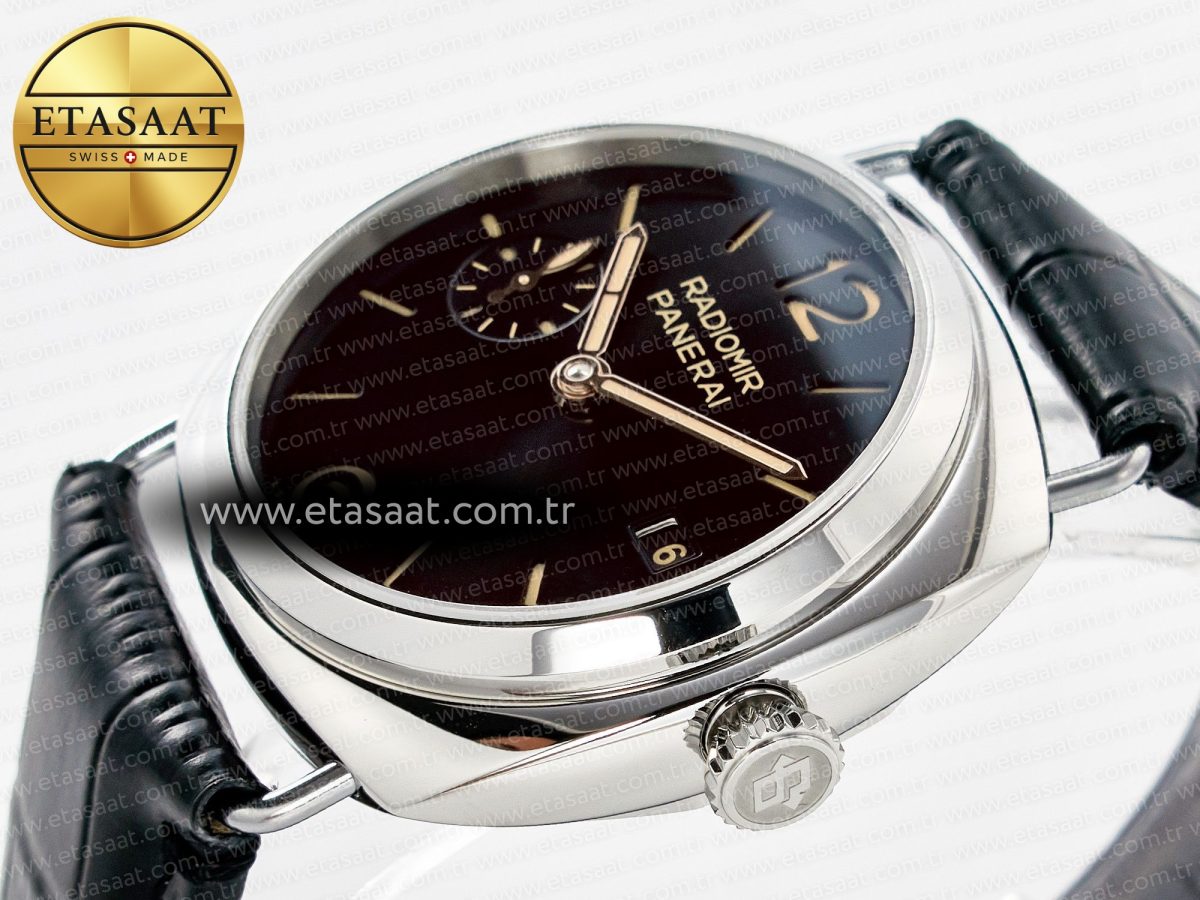 Panerai PAM1294 Radiomir 40mm TTF 1:1 Best Edition Black Dial on Black Leather Strap P900 - Görsel 6