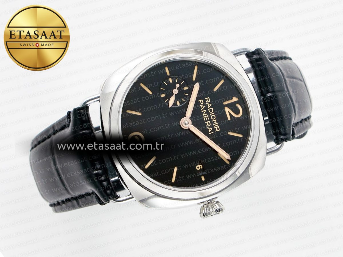 Panerai PAM1294 Radiomir 40mm TTF 1:1 Best Edition Black Dial on Black Leather Strap P900 - Görsel 8