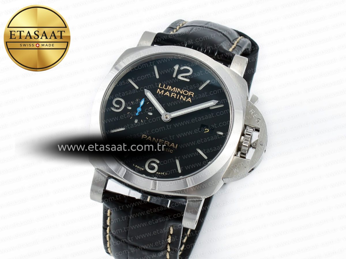 Penerai PAM1312 W TTF 1:1 Best Edition on Black Leather Strap P9010 - Görsel 2