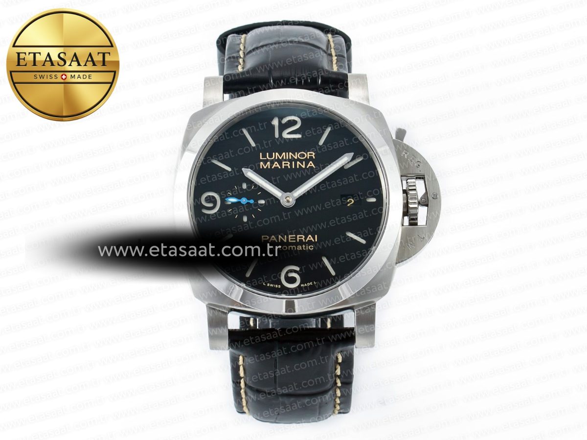 Penerai PAM1312 W TTF 1:1 Best Edition on Black Leather Strap P9010 - Görsel 3