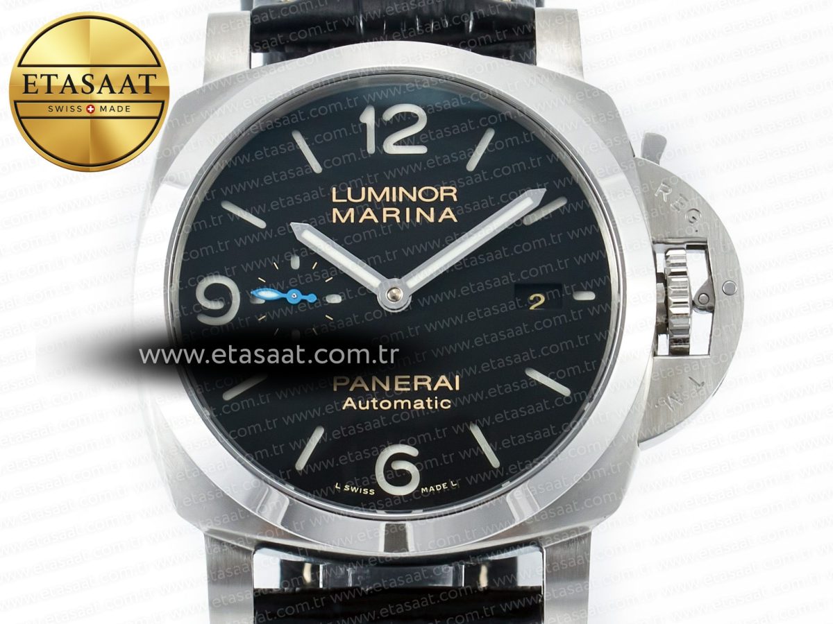 Penerai PAM1312 W TTF 1:1 Best Edition on Black Leather Strap P9010 - Görsel 4