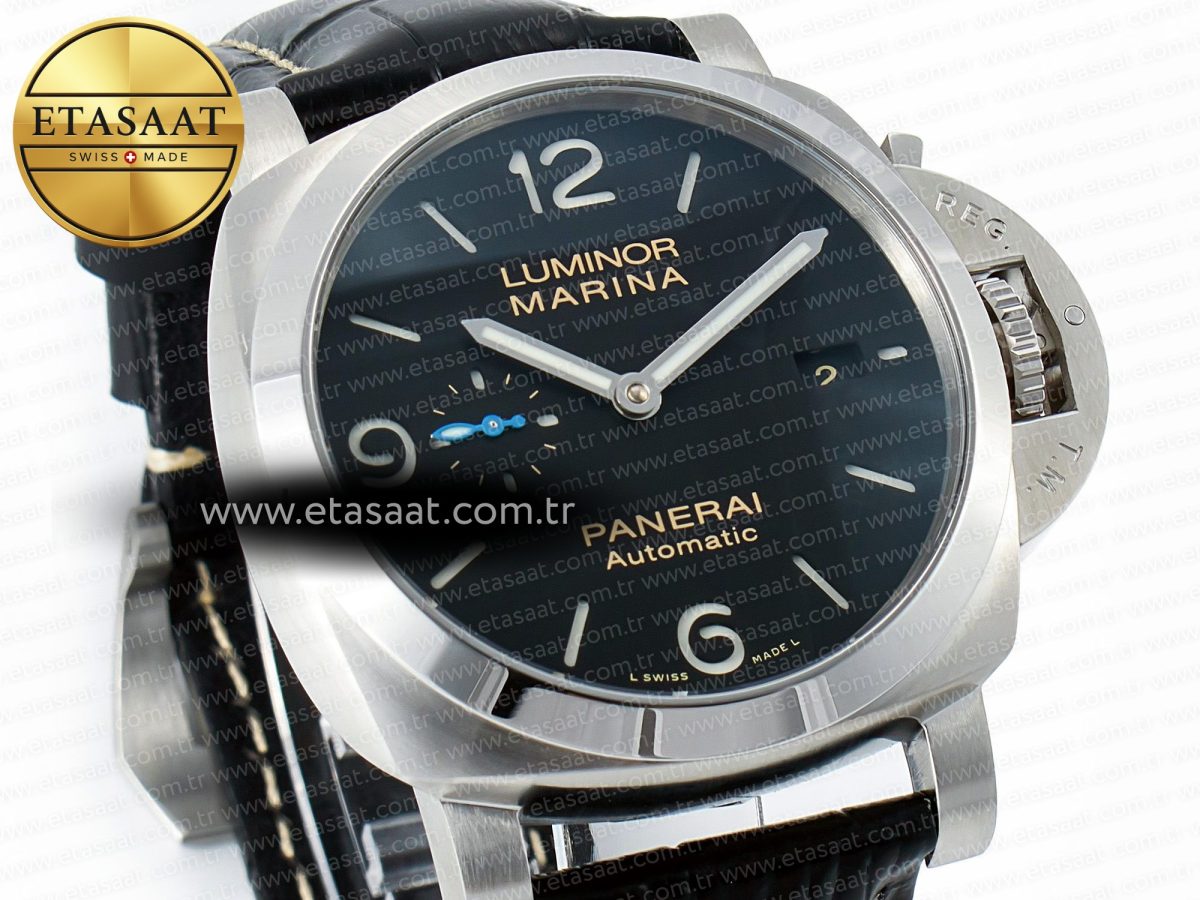 Penerai PAM1312 W TTF 1:1 Best Edition on Black Leather Strap P9010 - Görsel 5