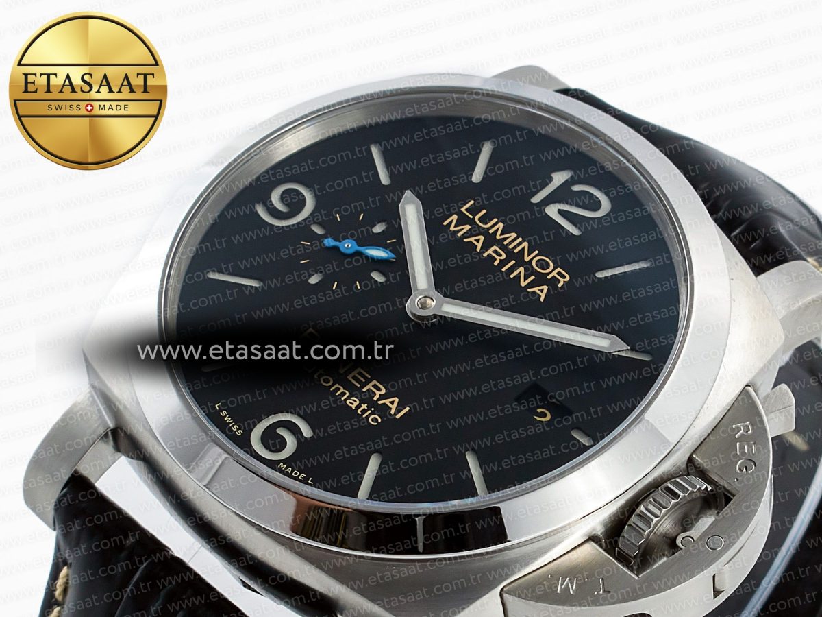 Penerai PAM1312 W TTF 1:1 Best Edition on Black Leather Strap P9010 - Görsel 6