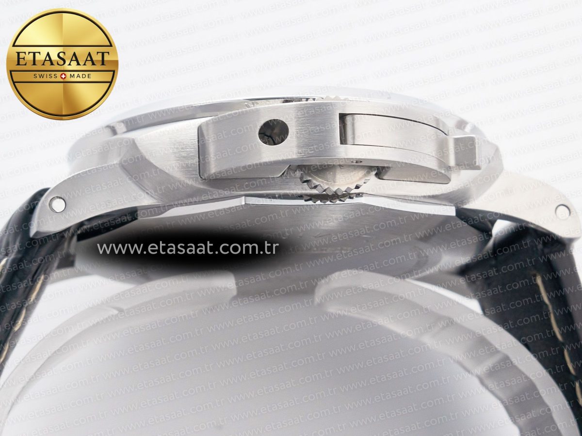 Panerai PAM1312 W VSF 1:1 Best Edition Black Dial on Black Leather Strap P.9010 Clone - Görsel 11