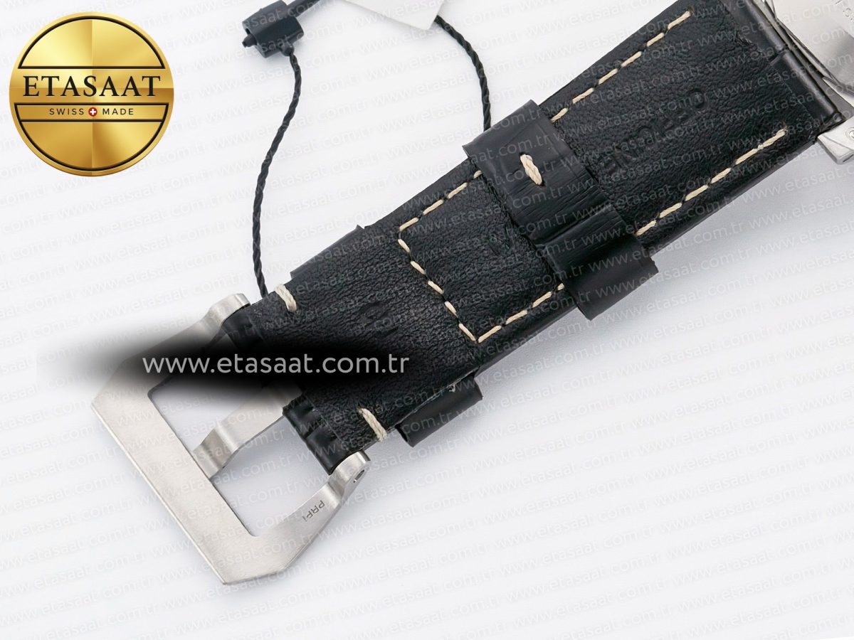 Panerai PAM1312 W VSF 1:1 Best Edition Black Dial on Black Leather Strap P.9010 Clone - Görsel 23