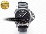 Panerai PAM1312 W VSF 1:1 Best Edition Black Dial on Black Leather Strap P.9010 Clone - Görsel 3