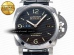 Panerai PAM1312 W VSF 1:1 Best Edition Black Dial on Black Leather Strap P.9010 Clone - Görsel 4