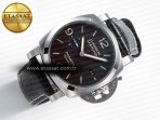 Panerai PAM1312 W VSF 1:1 Best Edition Black Dial on Black Leather Strap P.9010 Clone - Görsel 8