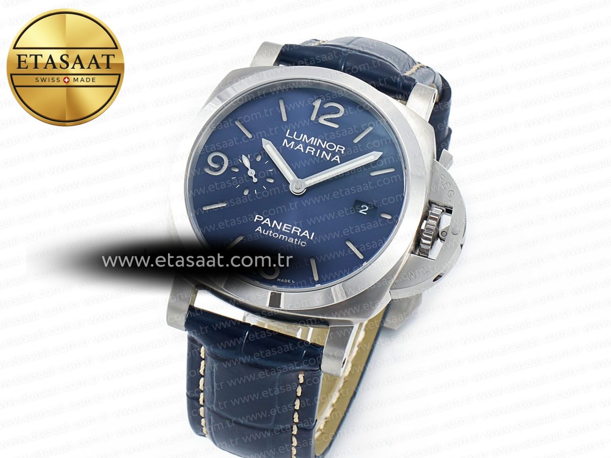 Penerai PAM1313 W TTF 1:1 Best Edition on Blue Leather Strap P9010 - Görsel 1