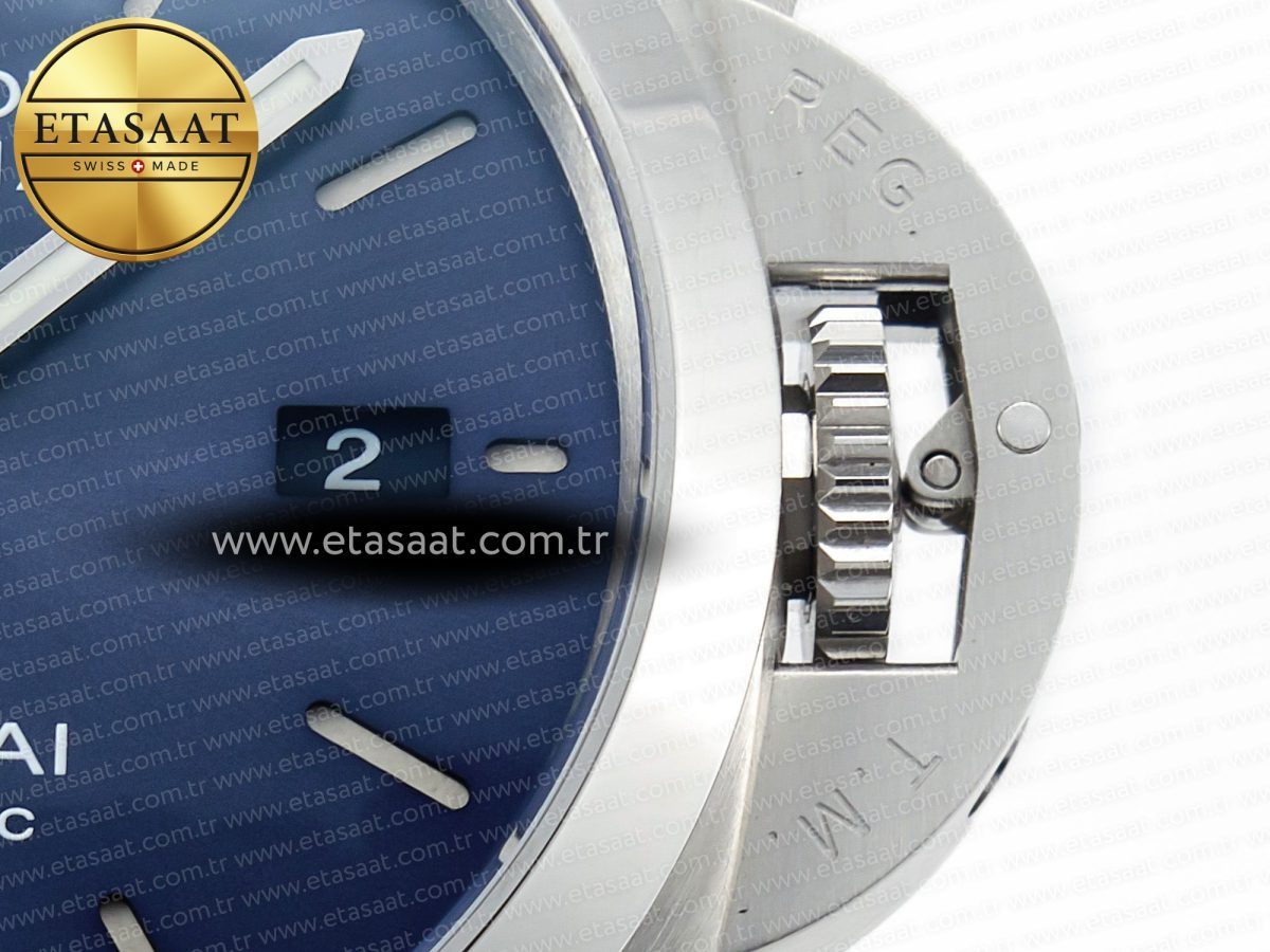 Penerai PAM1313 W TTF 1:1 Best Edition on Blue Leather Strap P9010 - Görsel 12