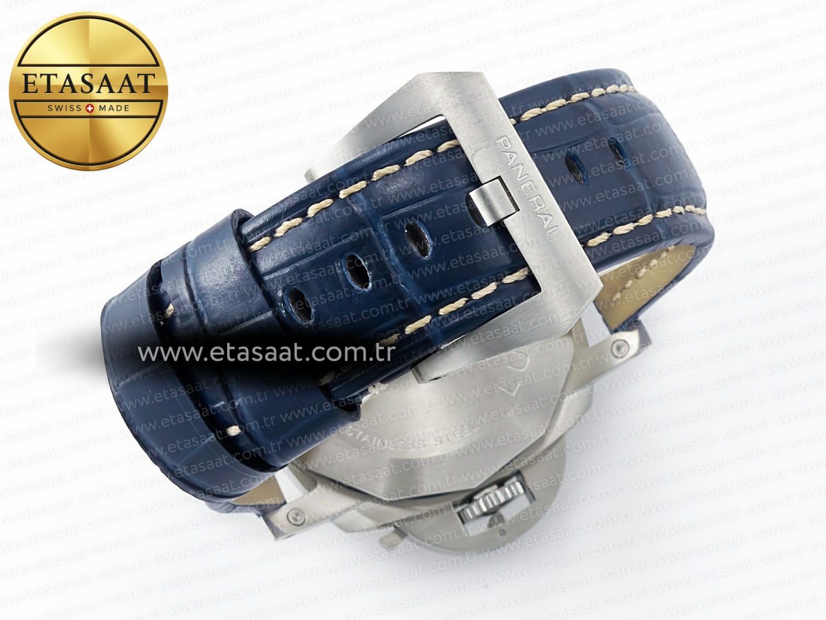 Penerai PAM1313 W TTF 1:1 Best Edition on Blue Leather Strap P9010 - Görsel 18