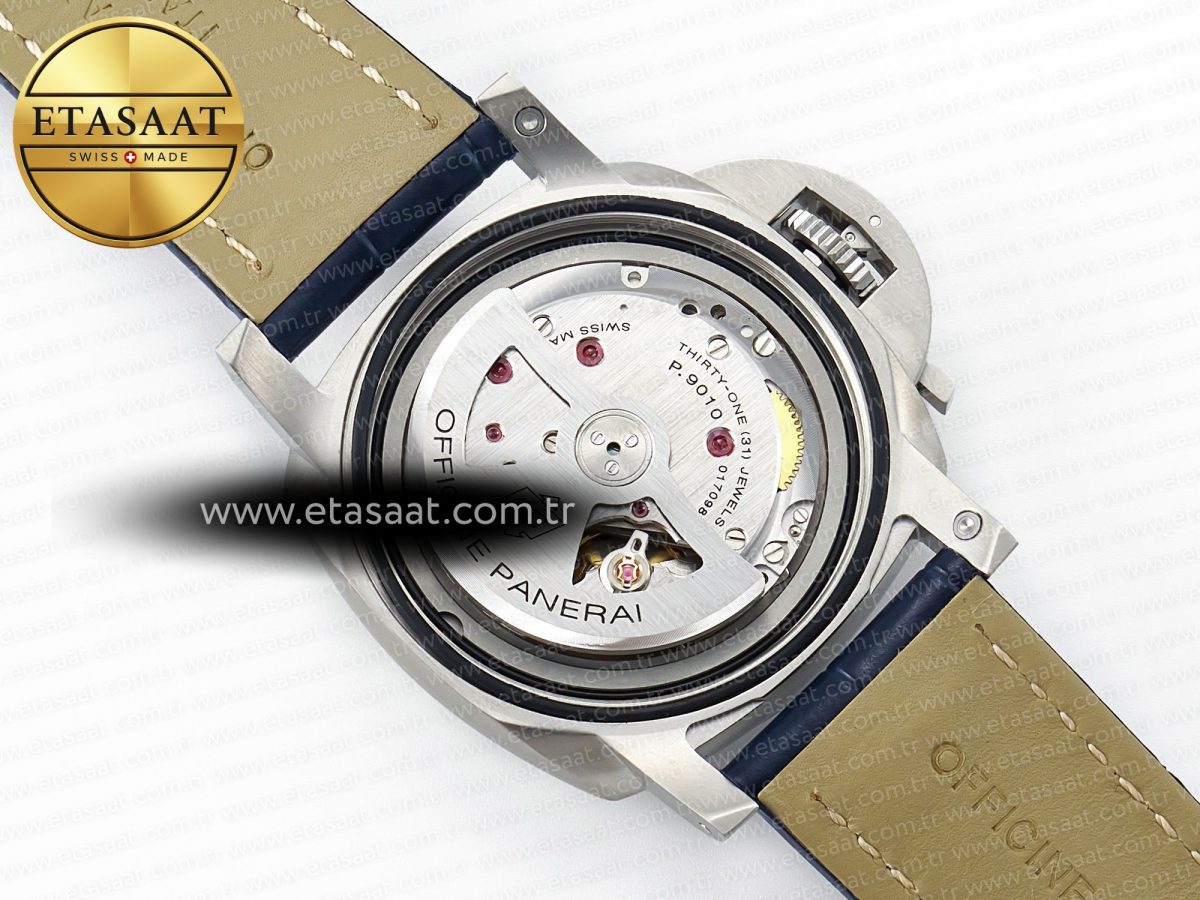 Penerai PAM1313 W TTF 1:1 Best Edition on Blue Leather Strap P9010 - Görsel 21