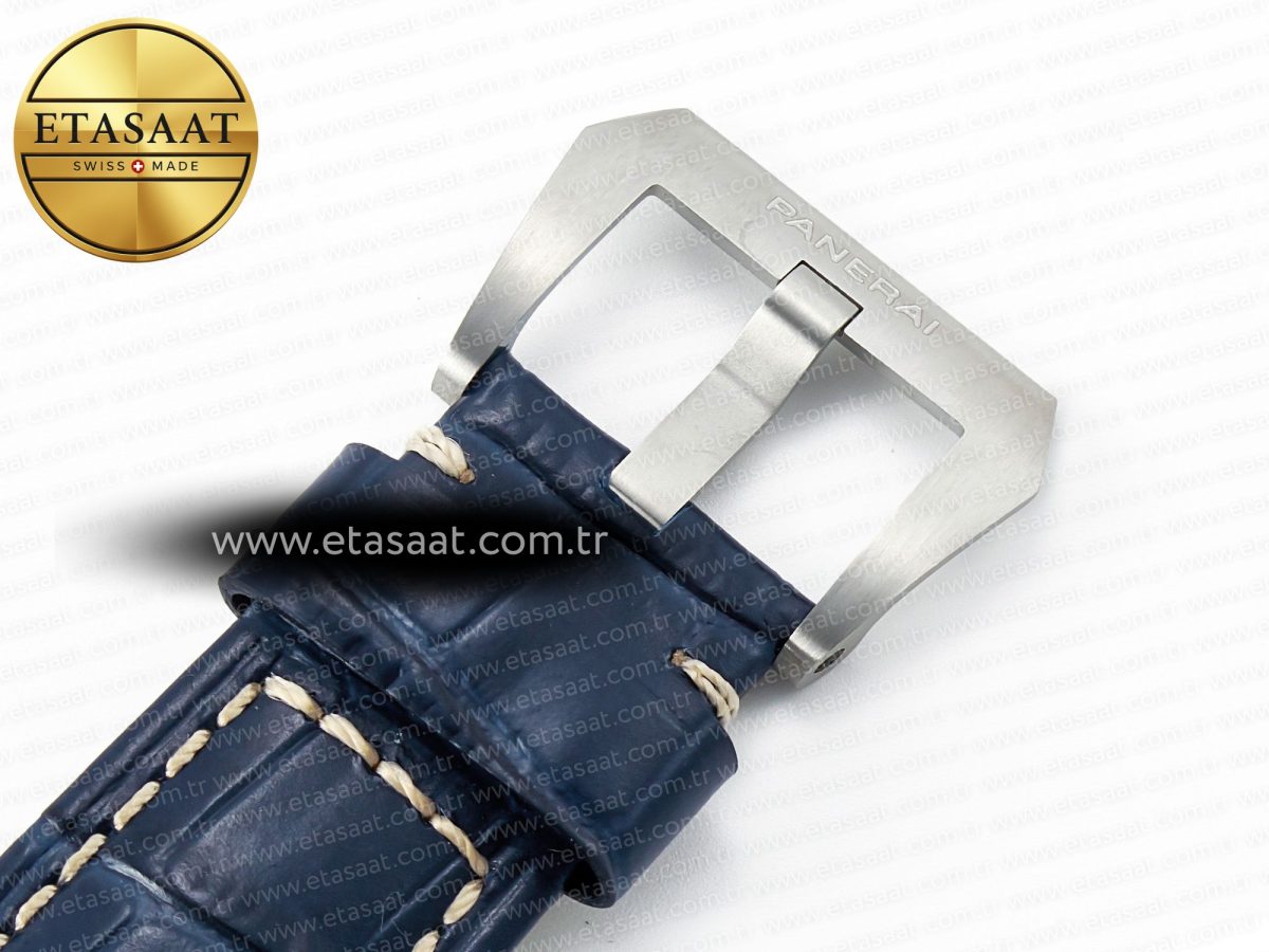 Penerai PAM1313 W TTF 1:1 Best Edition on Blue Leather Strap P9010 - Görsel 29