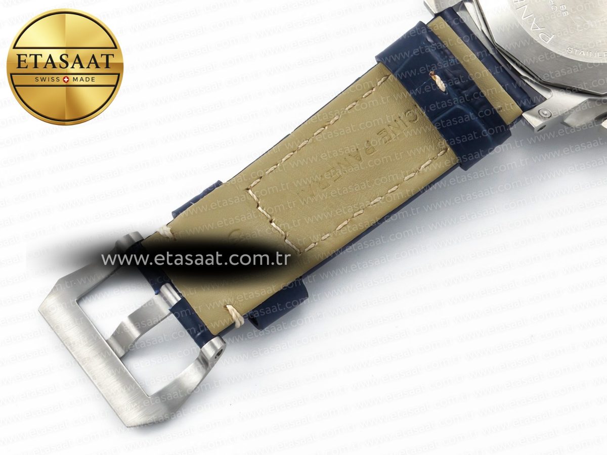 Penerai PAM1313 W TTF 1:1 Best Edition on Blue Leather Strap P9010 - Görsel 31