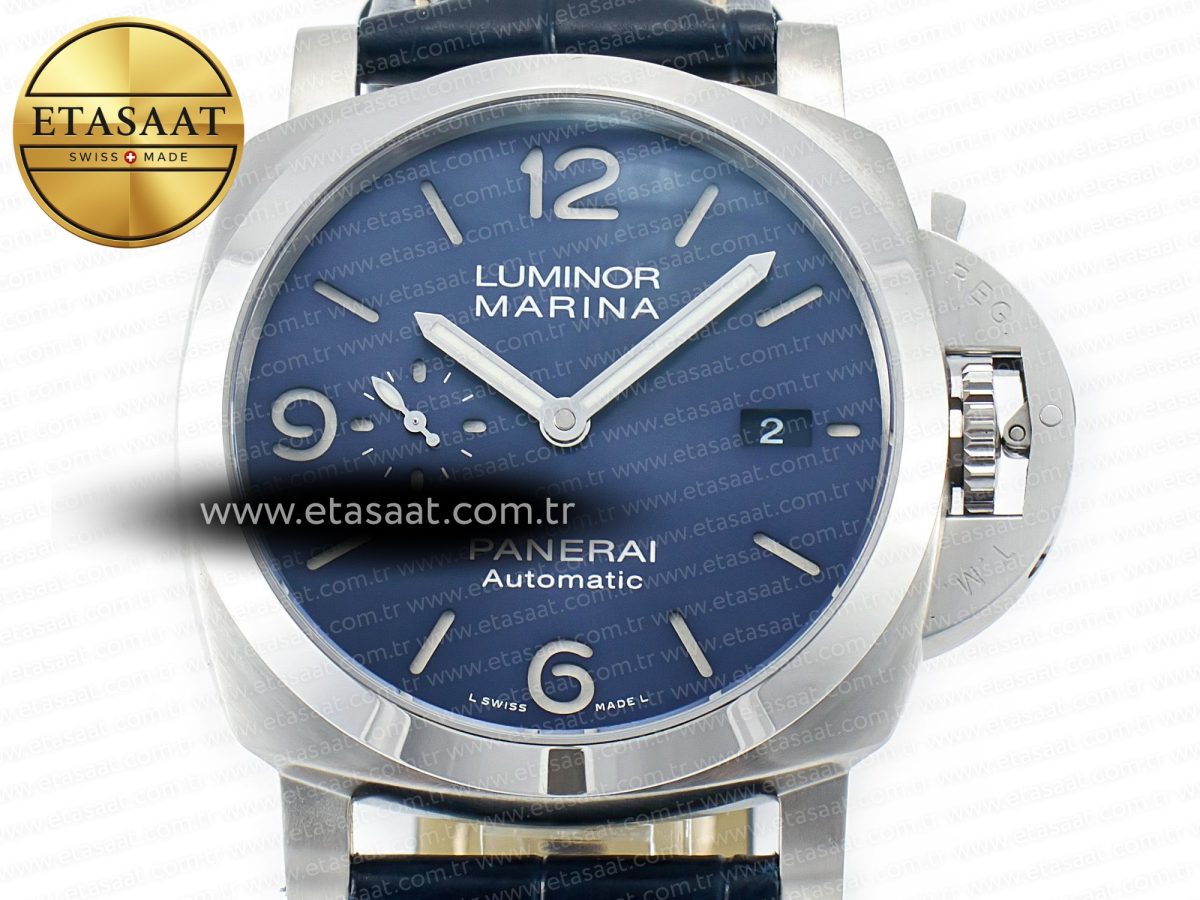 Penerai PAM1313 W TTF 1:1 Best Edition on Blue Leather Strap P9010 - Görsel 4