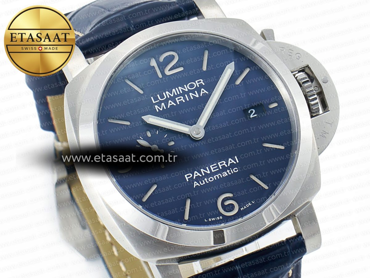 Penerai PAM1313 W TTF 1:1 Best Edition on Blue Leather Strap P9010 - Görsel 5