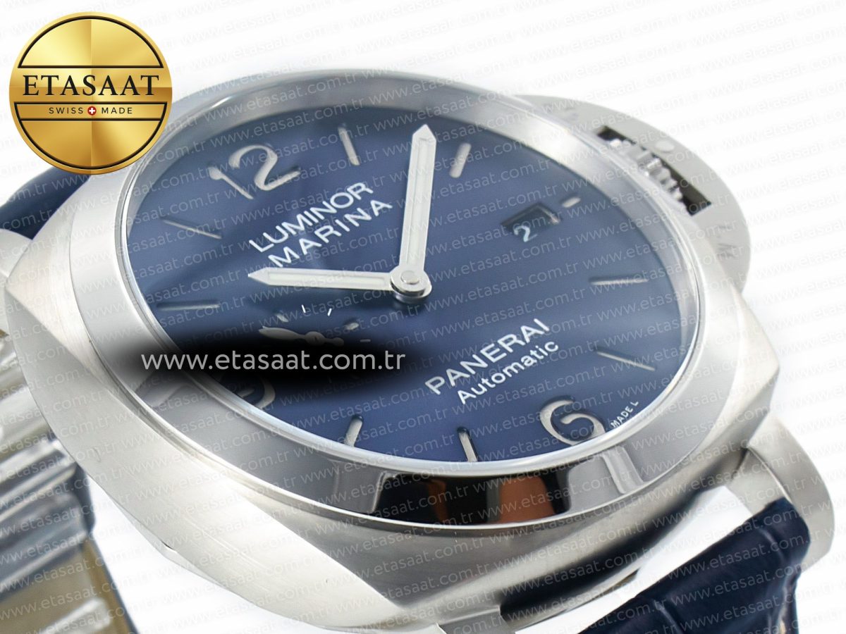 Penerai PAM1313 W TTF 1:1 Best Edition on Blue Leather Strap P9010 - Görsel 7