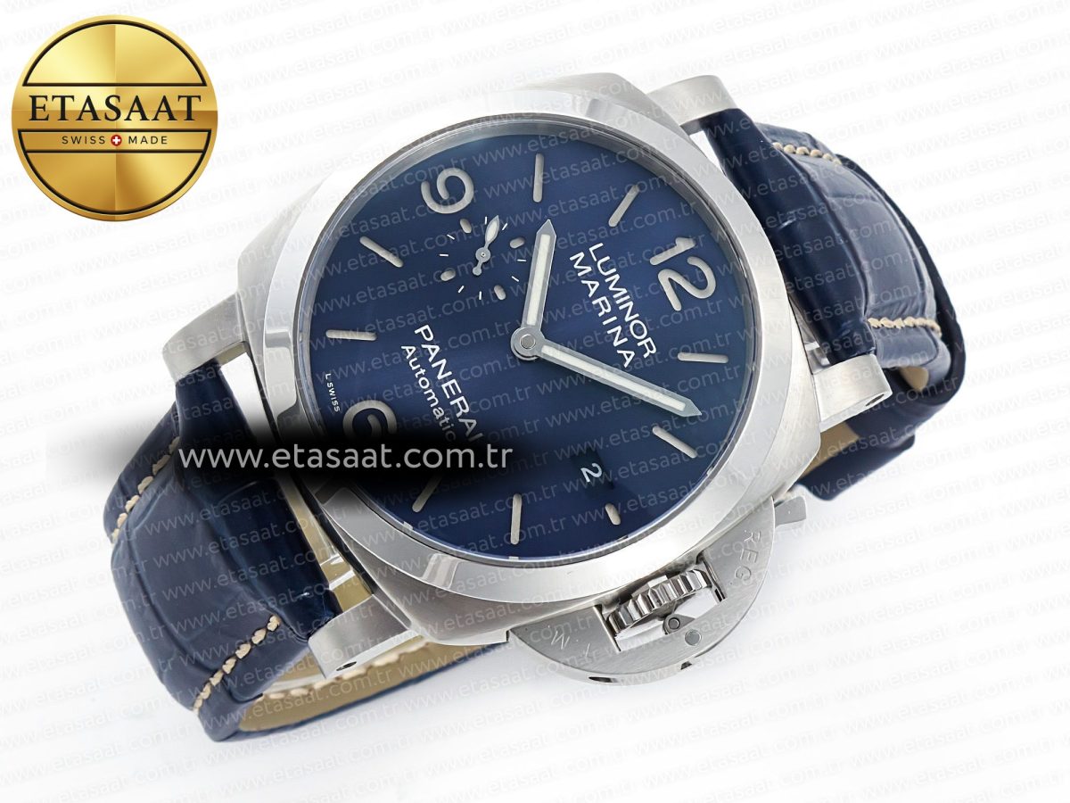Penerai PAM1313 W TTF 1:1 Best Edition on Blue Leather Strap P9010 - Görsel 8
