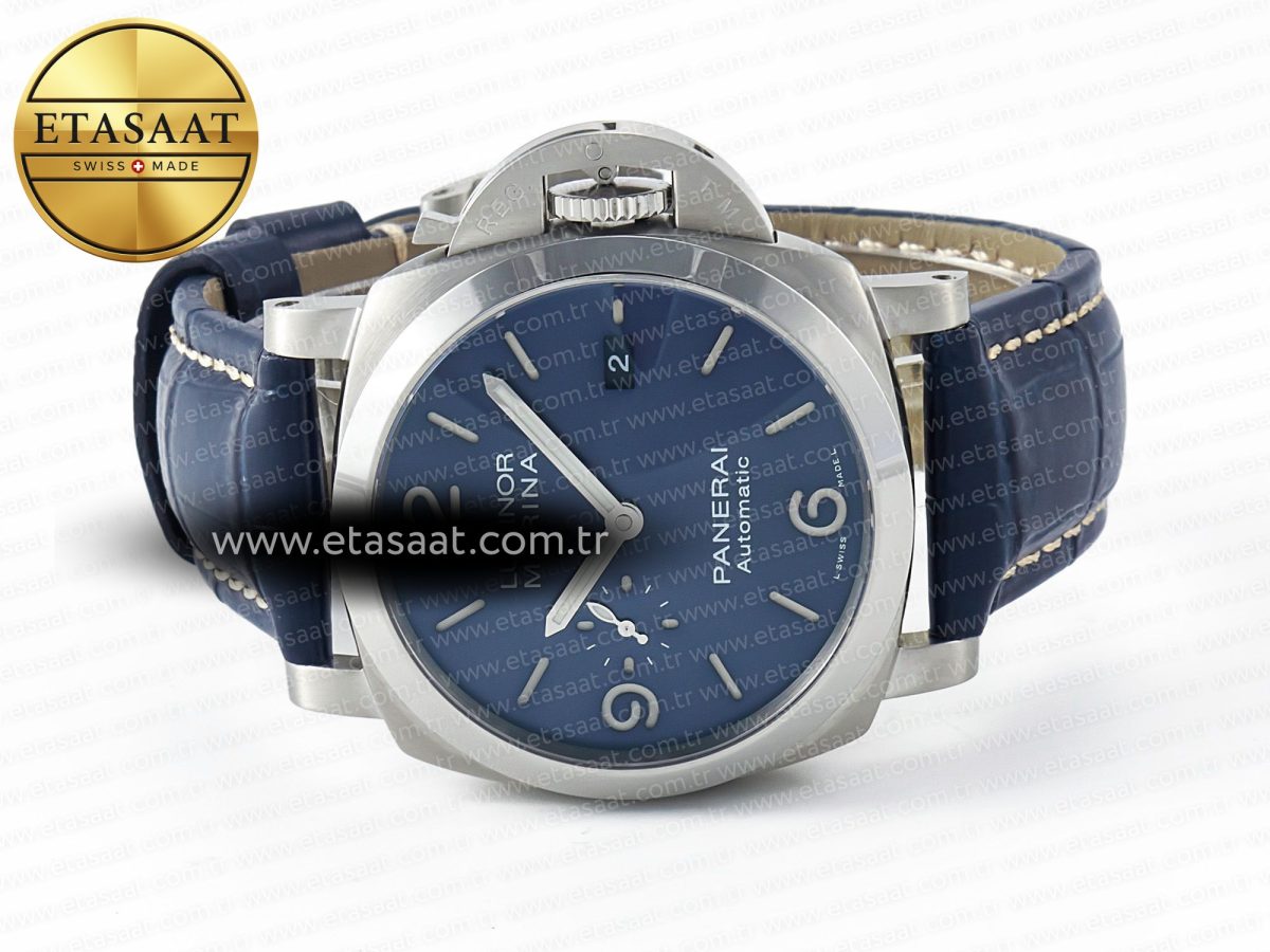 Penerai PAM1313 W TTF 1:1 Best Edition on Blue Leather Strap P9010 - Görsel 9