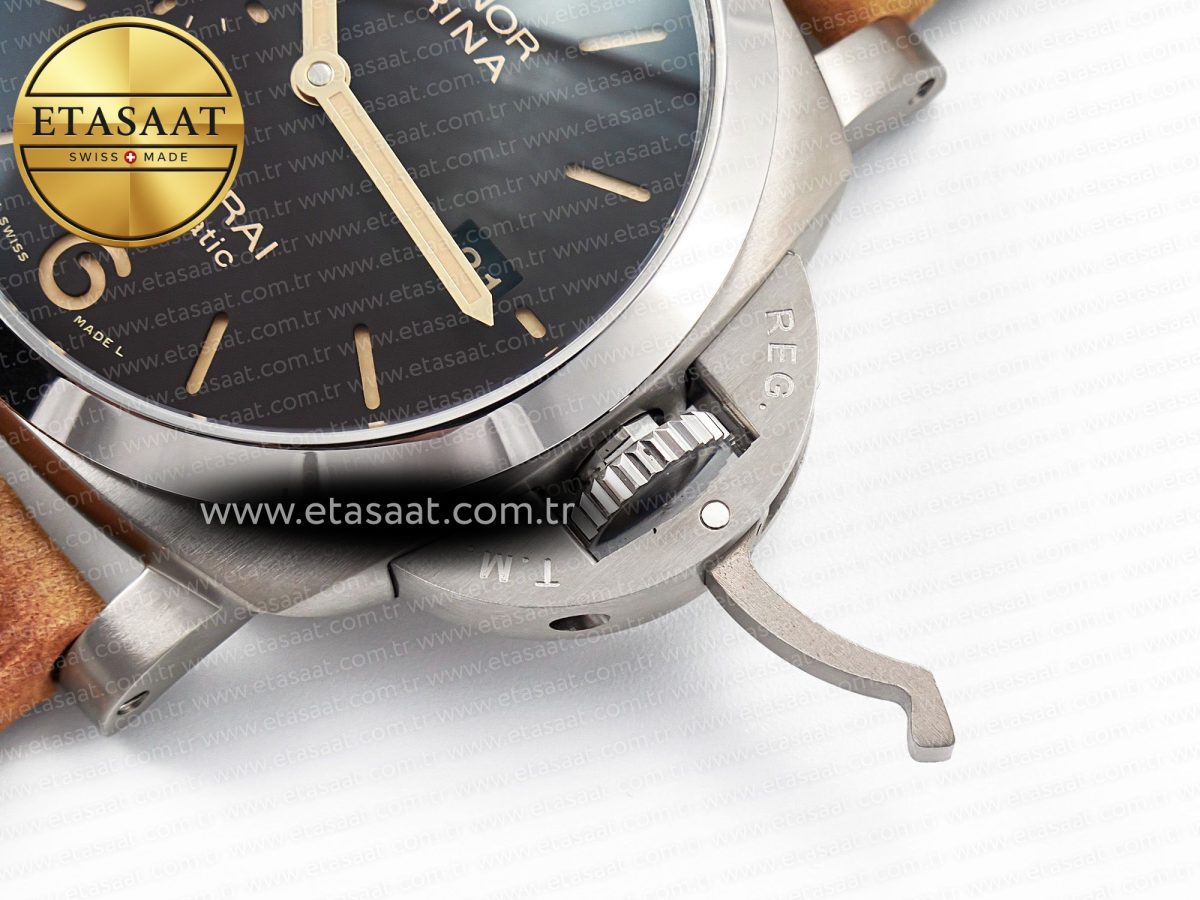 Penerai PAM1351 W TTF 1:1 Best Edition on Asso Leather Strap P9010 - Görsel 15