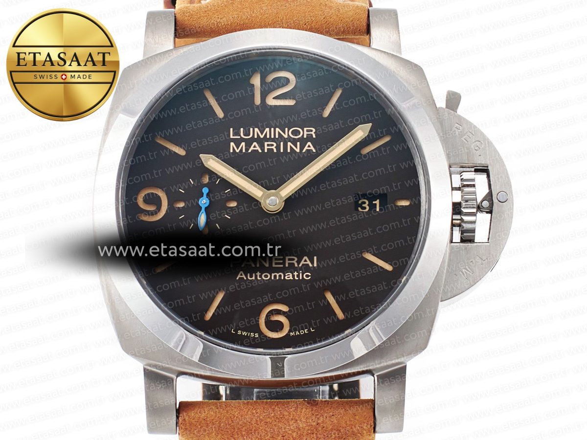 Penerai PAM1351 W TTF 1:1 Best Edition on Asso Leather Strap P9010 - Görsel 4