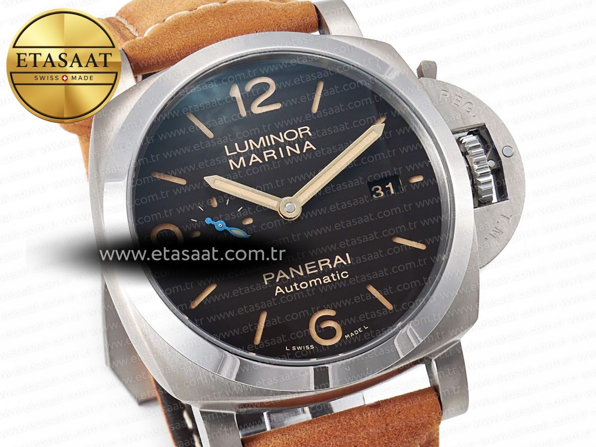 Penerai PAM1351 W TTF 1:1 Best Edition on Asso Leather Strap P9010 - Görsel 5