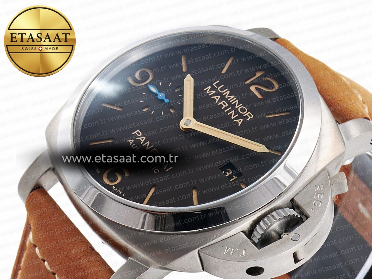 Penerai PAM1351 W TTF 1:1 Best Edition on Asso Leather Strap P9010 - Görsel 6