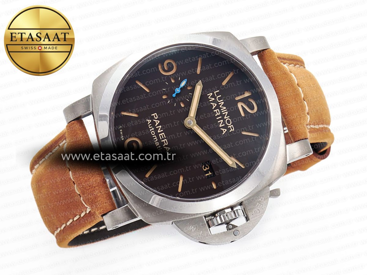 Penerai PAM1351 W TTF 1:1 Best Edition on Asso Leather Strap P9010 - Görsel 8
