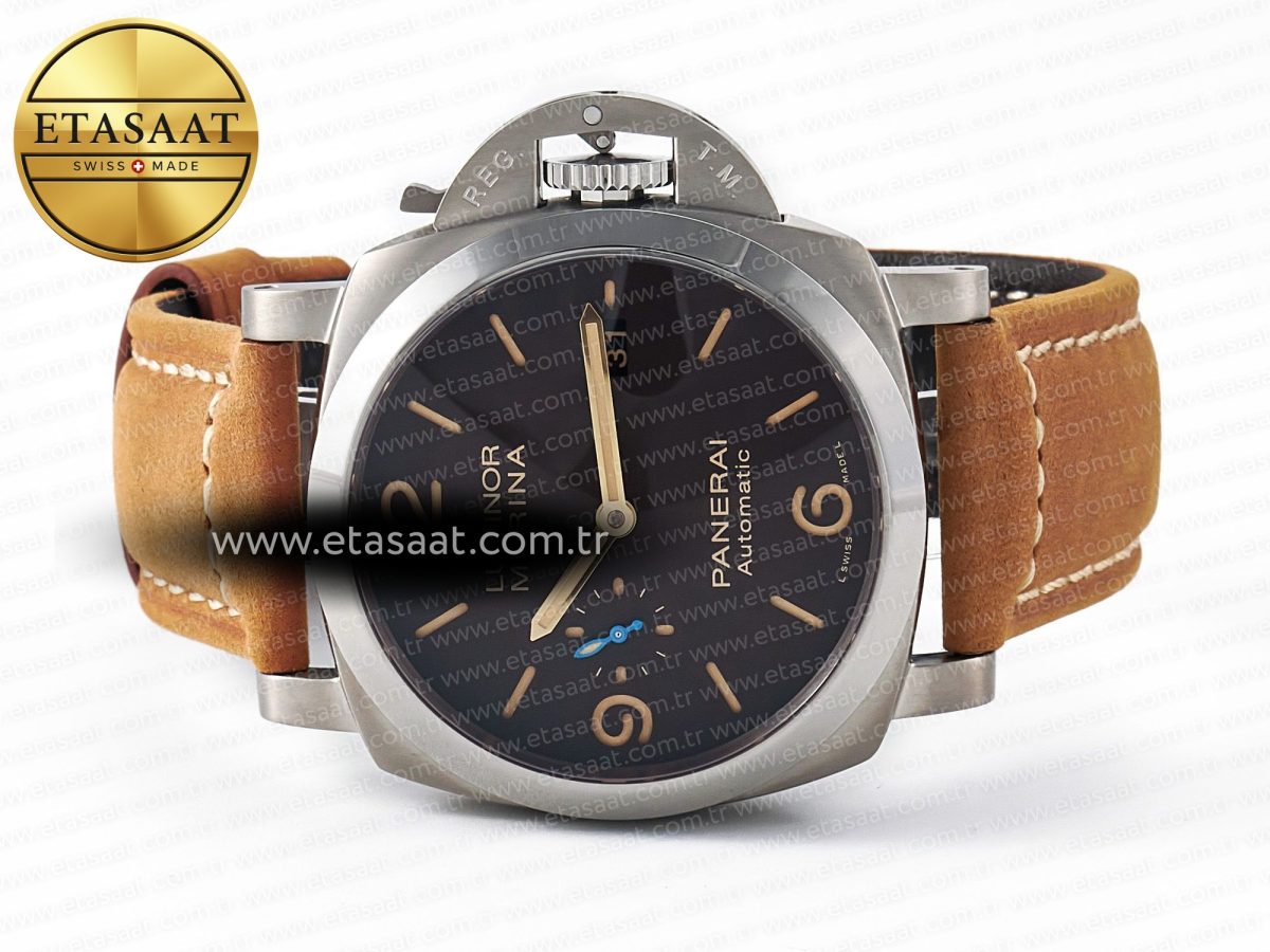 Penerai PAM1351 W TTF 1:1 Best Edition on Asso Leather Strap P9010 - Görsel 9