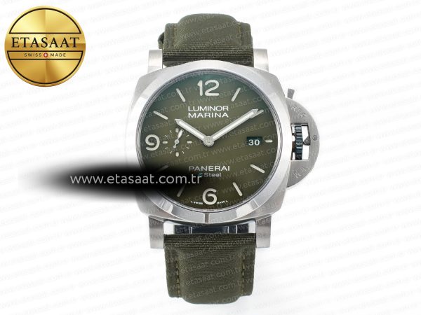 Panerai PAM1356 W TTF Yeşil Kumaş P9010 Eta Saat - Görsel 3 - 1:1 Süper Klon Saat