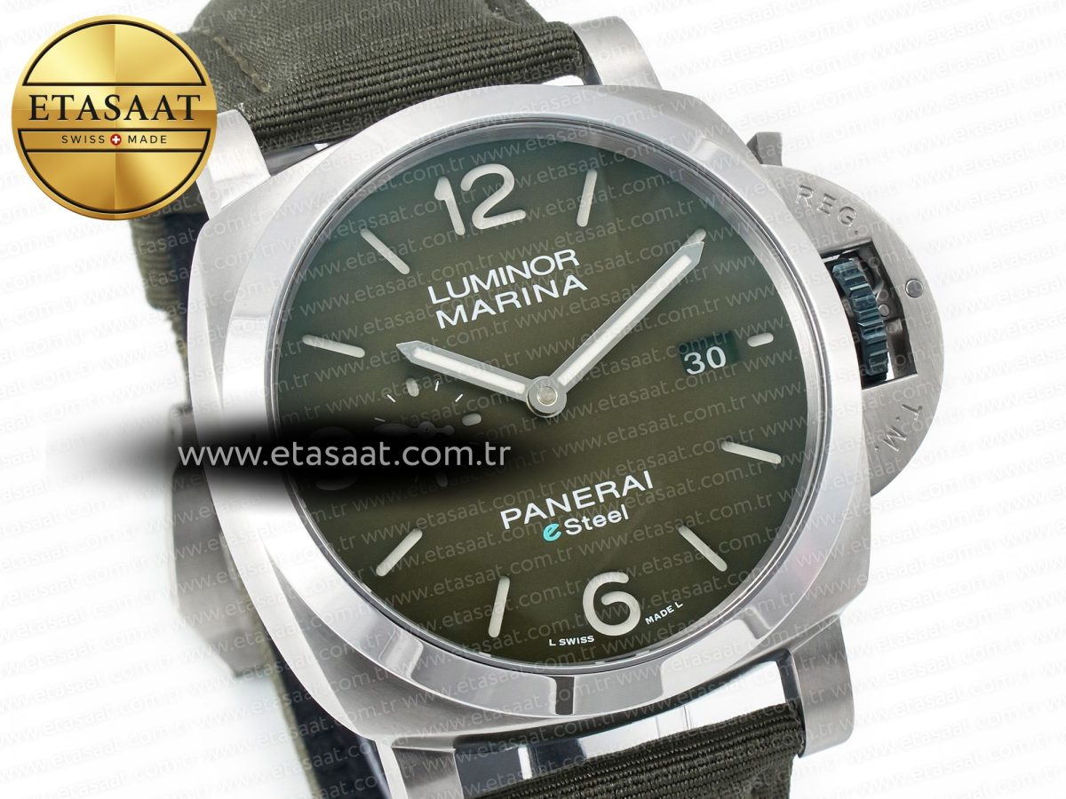 Penerai PAM1356 W TTF 1:1 Best Edition on Green Nylon Strap P9010 - Görsel 5