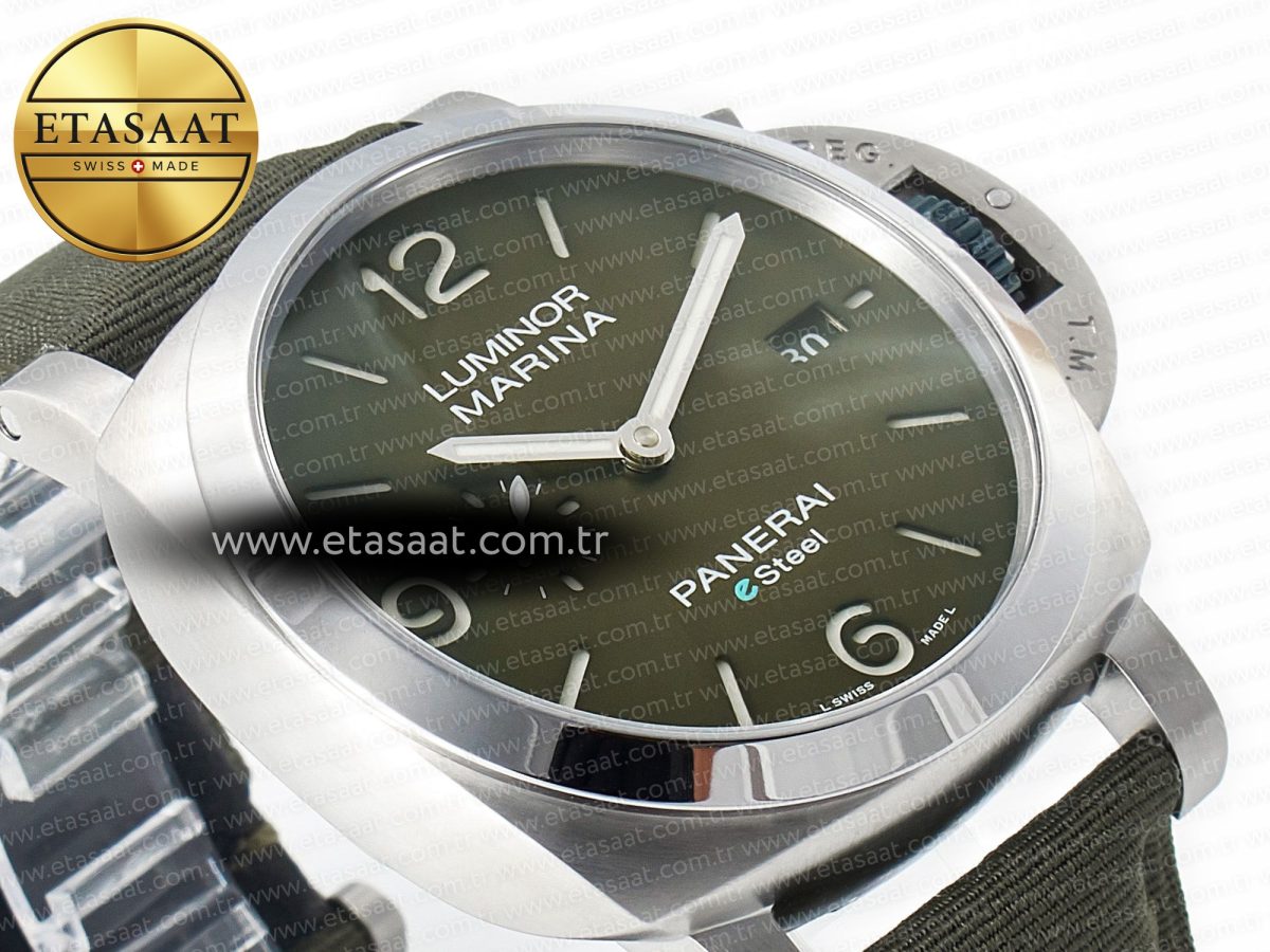 Penerai PAM1356 W TTF 1:1 Best Edition on Green Nylon Strap P9010 - Görsel 7