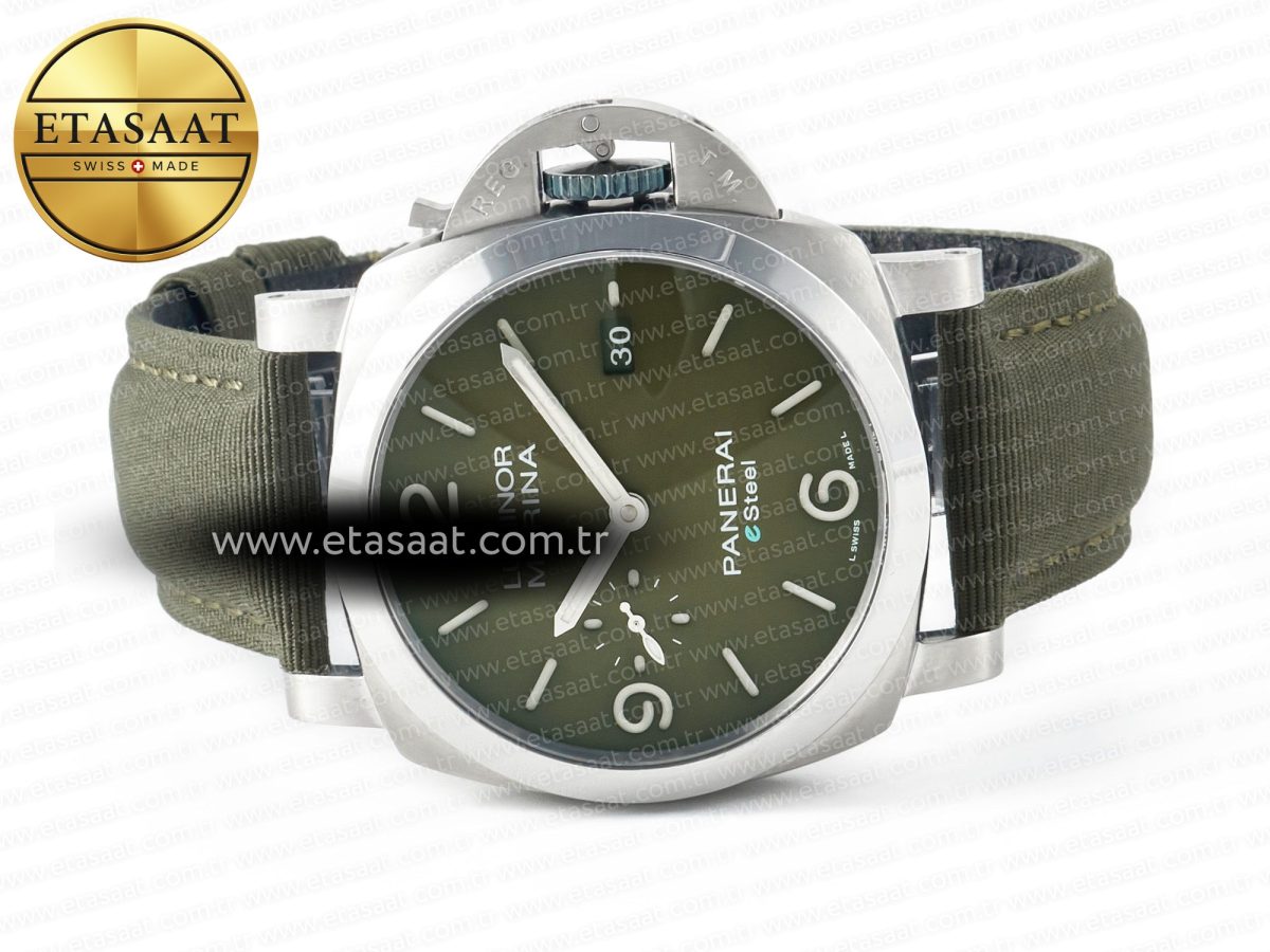 Penerai PAM1356 W TTF 1:1 Best Edition on Green Nylon Strap P9010 - Görsel 9