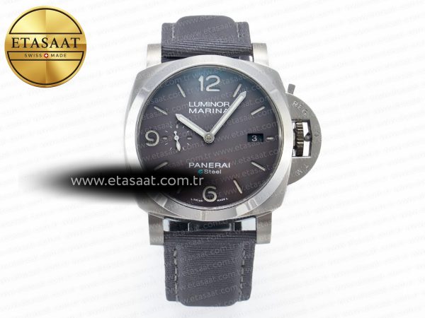 Panerai PAM1358 W TTF Gri Kumaş Kayış P9010 Eta Saat - Görsel 3 - 1:1 Süper Klon Saat