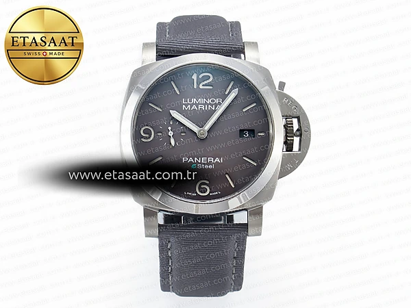Panerai PAM1358 W TTF Gri Kumaş Kayış P9010 Eta Saat - 1:1 Süper Klon Replika Saat