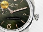 Panerai PAM1386 Radiomir 40mm TTF 1:1 Best Edition Green Dial on Brown Leather Strap P900 - Görsel 12